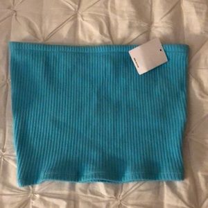 urban outfitters blue tube top